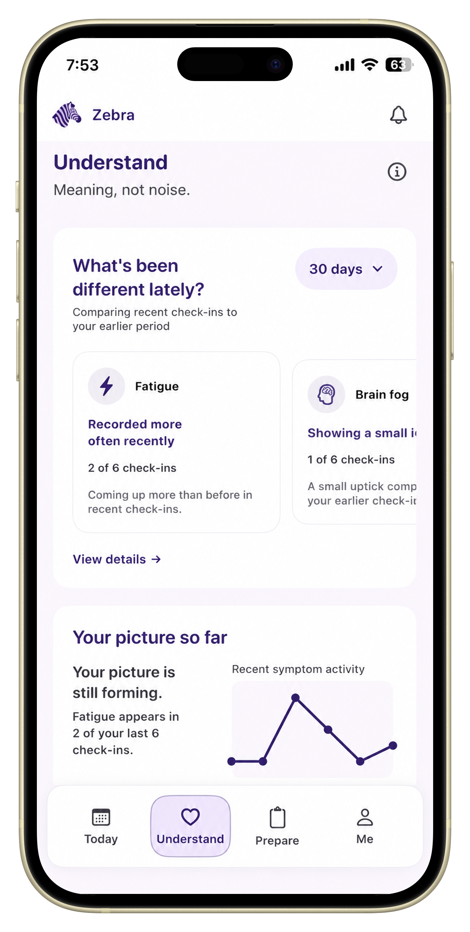 Comparison of Bearable and Zebra for chronic illness symptom tracking